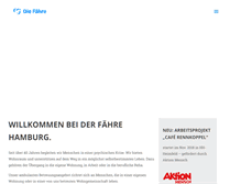 Tablet Screenshot of diefaehre-hamburg.de